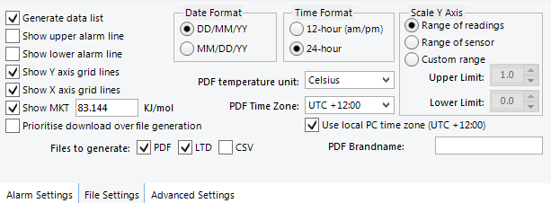 File settings for USB recorders