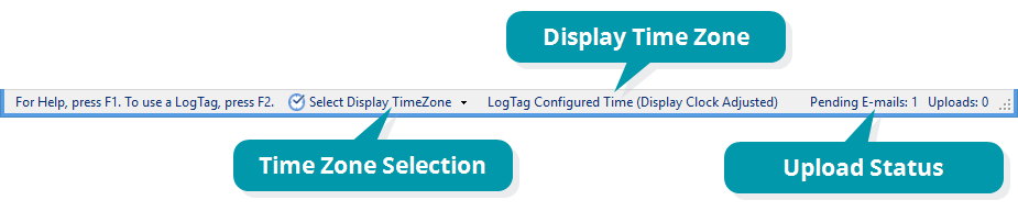 LogTag Analyzer Status Bar