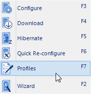 Menu - LogTag Profiles - Generic