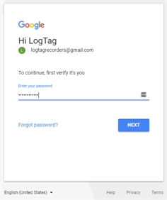 Providing your password