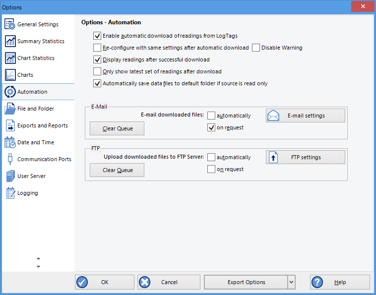 Options, Automation