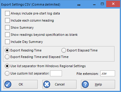 Customizing Export Formats