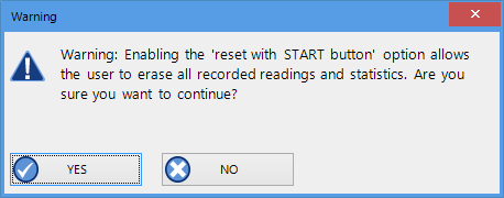Re-start warning