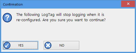 Confirmation Request when logging stops Confirmation Request when logging stops
