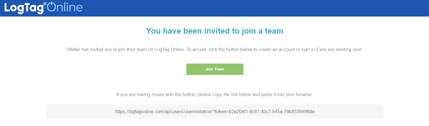 Invitation Email