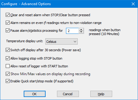 Advanced Options